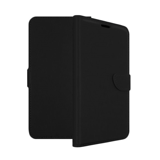 Θήκη Βιβλίο Stand Leather Wallet with Clip για Motorola E2 - Χρώμα: Μαύρο