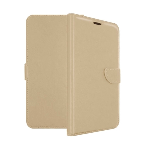 Θήκη Βιβλίο Stand Leather Wallet with Clip για LG K4 2017 - Χρώμα: Χρυσό