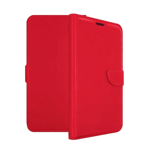 Θήκη Βιβλίο Stand Leather Wallet with Clip για Huawei Y3 Y300 - Χρώμα: Κόκκινο