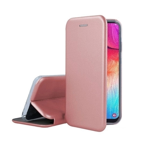 OEM Θήκη Βιβλίο Smart Magnet Elegance Book για Huawei Y5P 2020 - Χρώμα: Χρυσό Ροζ