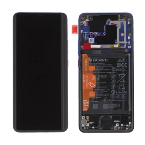 Γνήσια Οθόνη LCD με Μηχανισμό Αφής και Πλαίσιο και Μπαταρία για Huawei Mate 20 Pro (Service Pack) 02352FRL - Χρώμα: Μαύρο