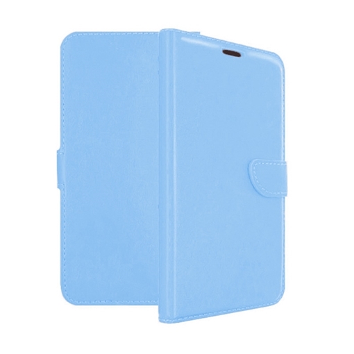 Θήκη Βιβλίο Stand Leather Wallet with Clip για Sony Xperia XA - Χρώμα: Γαλάζιο