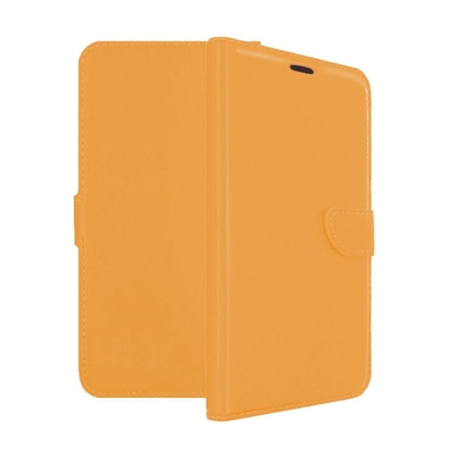 Θήκη Βιβλίο Stand Leather Wallet with Clip για Huawei Y550- Χρώμα: Πορτοκαλί