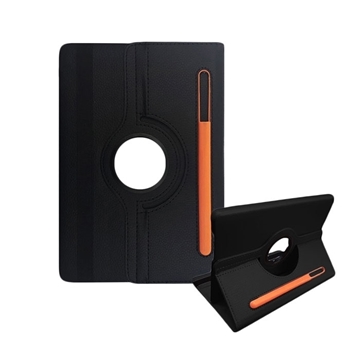 Picture of Rotating 360 Stand with Pencil Case for Samsung Galaxy Tab S5e T720 10.5"- Color: Black