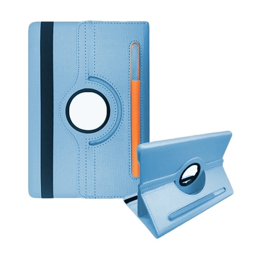 Picture of Case Rotating 360 Stand with Pencil Case for Lenovo M10 Plus - Color: Sky Blue