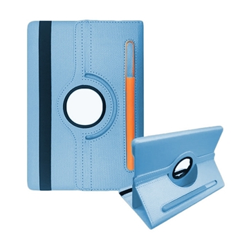 Picture of Case Rotating 360 Stand with Pencil Case for Samsung T290 - Color: Sky Blue