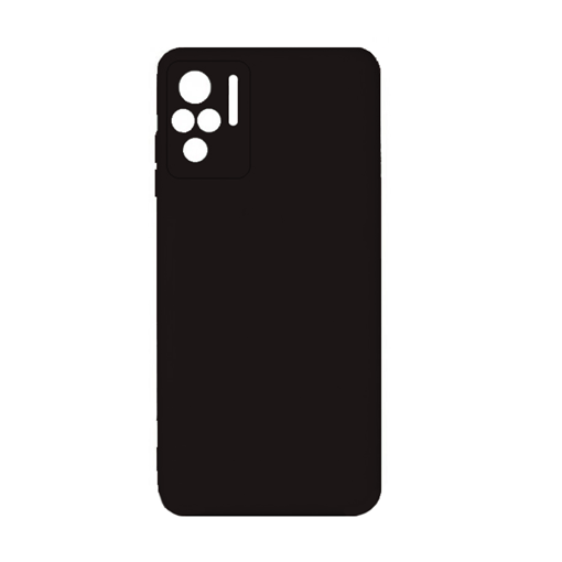 Θήκη Πλάτης Σιλικόνης για Xiaomi Redmi Note 10 - Χρώμα: Μαύρο