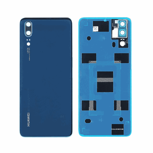 Γνήσιο Πίσω Καπάκι με Τζαμάκι Κάμερας για Huawei P20 EML-L09 02351WKU/02351WKT - Χρώμα: Μπλε