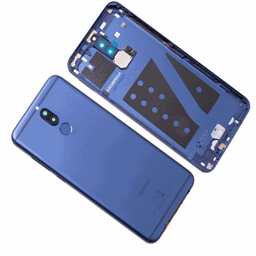 Picture of Original Back Cover with Fingerprint and Camera Lens for Huawei Mate 10 Lite 02351RAG - Color: Blue