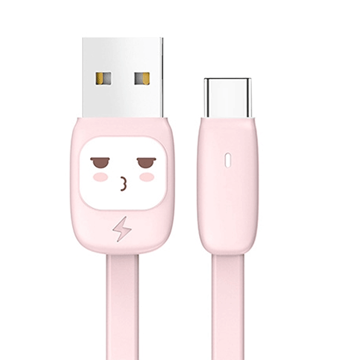 Picture of USAMS U7 US-SJ232 Charging Cable Type-C to USB 1m  - Color: Pink