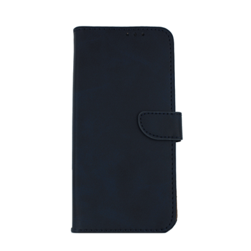 Picture of Leather Book Case with Clip for Huawei Y6 2019 - Color: Black