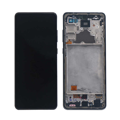 Picture of Original LCD Complete with Frame for Samsung Galaxy Α72  (A725F) GH82-25460A - Color: Black