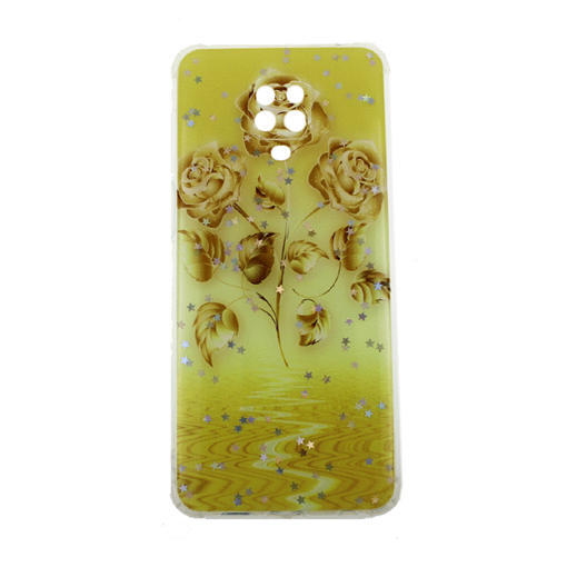 Θήκη Πλάτης Σιλικόνης για Samsung Note 9 Pro - Σχέδιο: Κίτρινα Λουλούδια