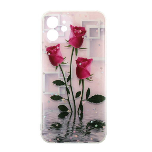 Picture of Silicone Case for iphone 12 Pro - Design: Red Roses