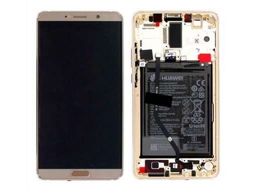 Picture of Original LCD Complete with Frame and Battery for Huawei Mate 10 (Service Pack) 02351PNS - Color: Bronze