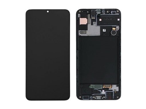 Γνήσια Οθόνη LCD με Μηχανισμό Αφής Samsung Galaxy A30s A307F GH82-21190A - Χρώμα: Μαύρο