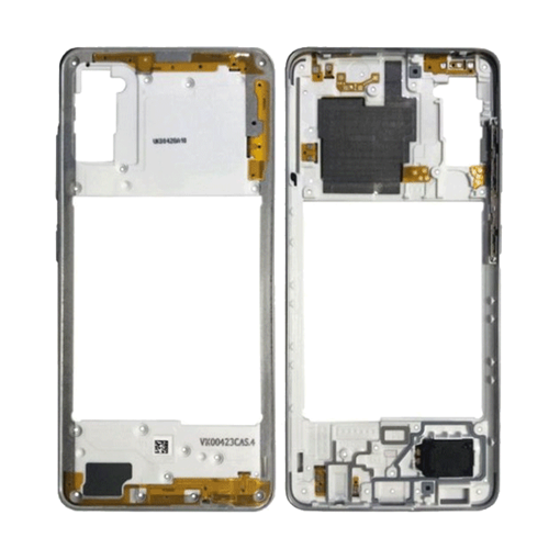 Μεσαίο Πλαίσιο με Καλωδιοταινία Middle Frame with Flex για Samsung Galaxy A41 A415F - Χρώμα: Prism Crush Silver
