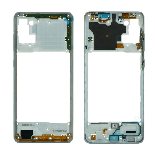 Μεσαίο Πλαίσιο με Καλωδιοταινία Middle Frame with Flex για Samsung Galaxy A31 A315F - Χρώμα: Prism Crush White