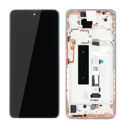 Γνήσια Οθόνη LCD με Μηχανισμό Αφής και Πλαίσιο για Xiaomi Mi 10T Lite 5600050J1700 (Service Pack) - Χρώμα: Χρυσό Ροζ