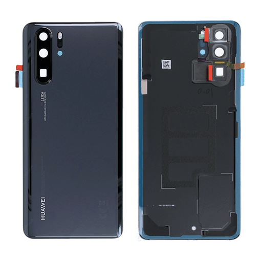 Γνήσιο Πίσω Καπάκι με Τζαμάκι Κάμερας για Huawei P30 Pro 02352PBU - Χρώμα: Μαύρο