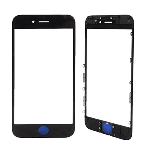 Τζαμάκι οθόνης Lens με Πλαίσιο και OCA για iPhone 8 Plus - Χρώμα: Μαύρο