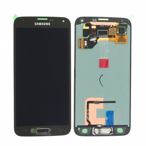 Γνήσια Οθόνη LCD με Μηχανισμό Αφής Assembly για Samsung Galaxy S5 G900F GH97-15959D - Χρώμα: Xρυσό