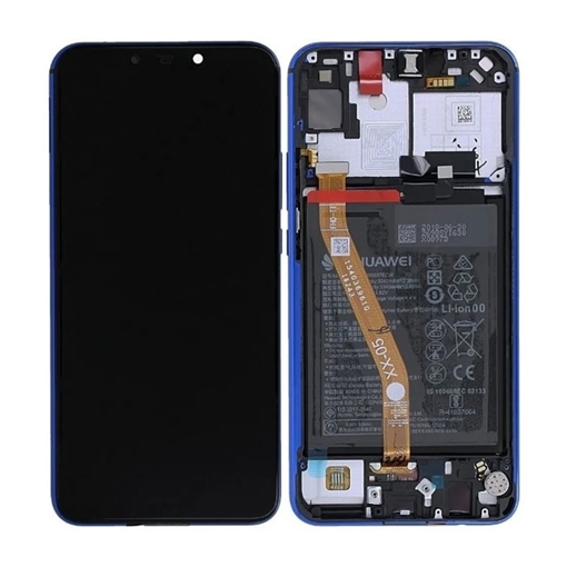 Picture of Original LCD Complete with Frame and Battery For Huawei P Smart Plus (Service Pack) 02352BUH - Color: Blue