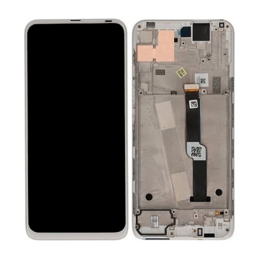 Picture of Original LCD complete with Frame for Motorola One Fusion Plus (XT2067-1)  5D68C16858 - Colour: White