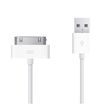Εικόνα της Καλώδιο 30 pin σε USB Type-A για Apple iPad 1 μ- Χρώμα: Λευκό