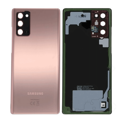 Γνήσιο Πίσω Καπάκι με Τζαμάκι Κάμερας για Samsung Galaxy Note 20 5G N981 GH82-23299B - Χρώμα: Χρυσό