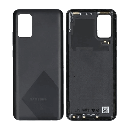 Γνήσιο Πίσω Καπάκι για Samsung Galaxy A02S A025F GH81-20239A - Χρώμα: Μαύρο