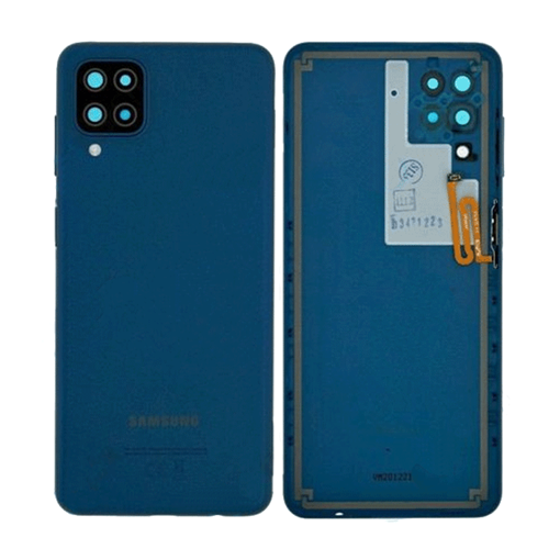 Γνήσιο Πίσω Καπάκι με Τζαμάκι Κάμερας για Samsung Galaxy A12 A125F / A12 Nacho A127F GH82-24487C - Χρώμα: Μπλε
