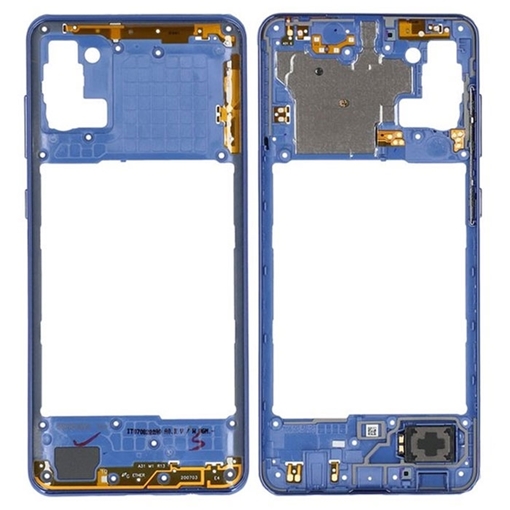Γνήσιο Μεσαίο Πλαίσιο Middle Frame για Samsung Galaxy Α31 A315F GH98-45428D - Χρώμα: Μπλε