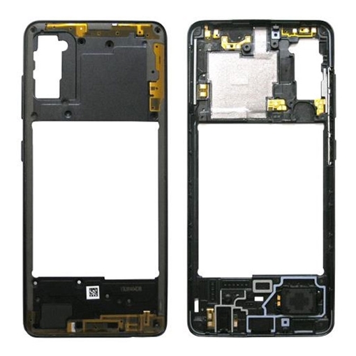 Γνήσιο Μεσαίο Πλαίσιο Middle Frame για Samsung Galaxy Α41 A415 GH98-45511A - Χρώμα: Μαύρο