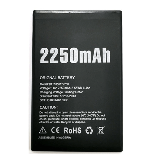 Picture of Battery BAT1850122250 for DOOGEE X11  -2250mAh