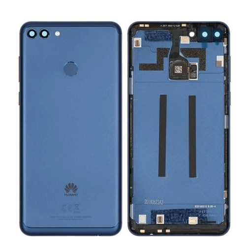 Picture of Original Back Cover with Fingerprint and Camera Lens for Huawei Y9 2018 02352BBN - Color: Blue
