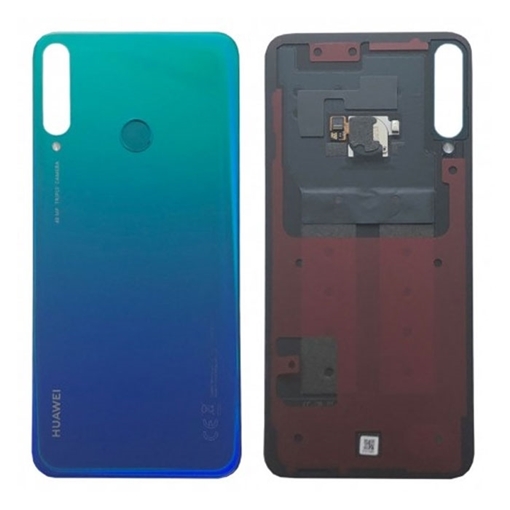 Γνήσιο Πίσω Καπάκι με Τζαμάκι Κάμερας και Δακτυλικό Αποτύπωμα για Huawei P40 Lite E 02353LJF - Χρώμα: Aurora blue