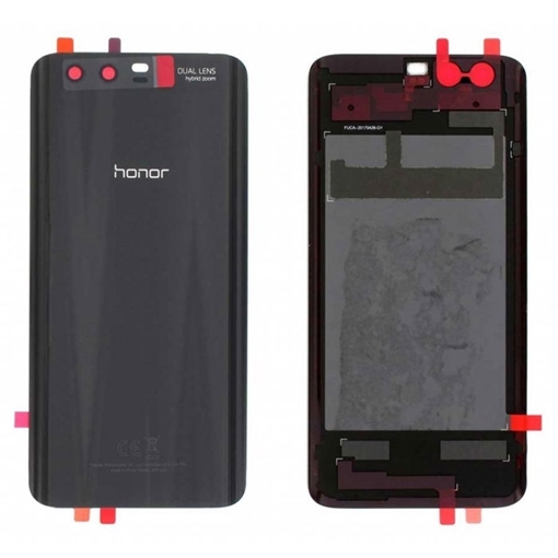 Γνήσιο Πίσω Καπάκι και Τζαμάκι Κάμερας για Huawei Honor 9 02351LGH - Χρώμα: Μαύρο