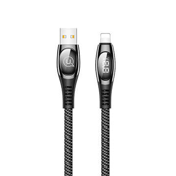 Picture of USAMS SJ369USB01 U36 2M Lightning Braided Data Charging Cable- Color: Black