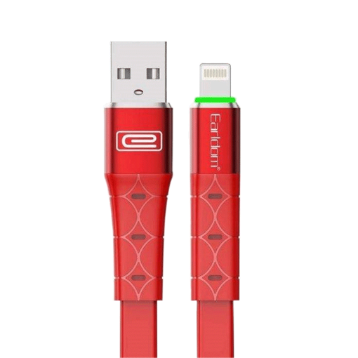 Picture of Earldom EC-081i Charging Cable Type-C 3.0Α 1m  - Color: Red