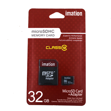 Picture of Imation Micro SD Memory Card with Adapter 32GB
