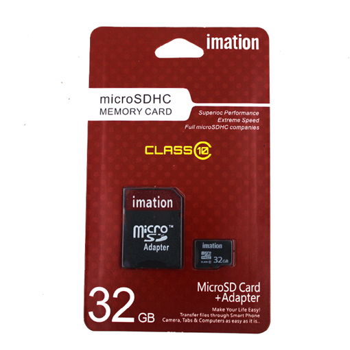 Imation Micro SD Memory Card with Adapter 32GB