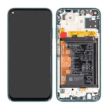 Picture of Original LCD Complete with Frame and Battery for Huawei P40 Lite 2020 (Service Pack) 02353KGA - Colour: Green