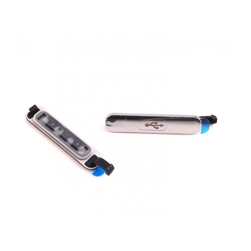 Γνήσιο Κάλυμμα Φόρτισης USB για Samsung Galaxy S5 (GH98-32941A) - Χρώμα: Ασημί