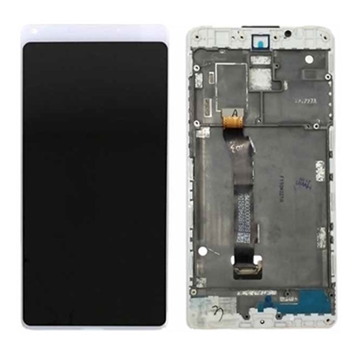 Γνήσια Οθόνη LCD με Μηχανισμό Αφής και Πλαίσιο για Xiaomi Mi Mix 2 8GB 56000200D100 (Service Pack) - Χρώμα: Λευκό