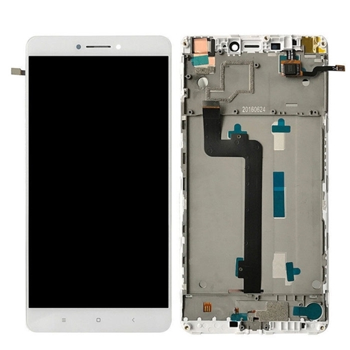 Picture of Display Unit with Frame for Xiaomi Mi Max 480056300003 (Service Pack) - Color: White