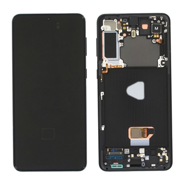 Picture of Original AMOLED -LCD Complete with Frame for Samsung Galaxy S21 5G (G991F) GH82-24544A - Colour: Grey