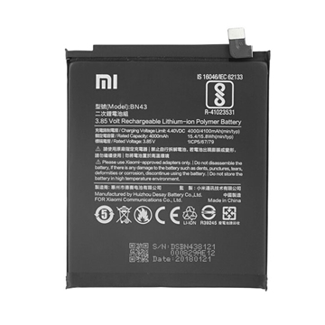 Picture of Original Battery ΒΝ41 for Xiaomi Redmi Note 4 Mediatek 4000 mAh (Service Pack) 290400001000
