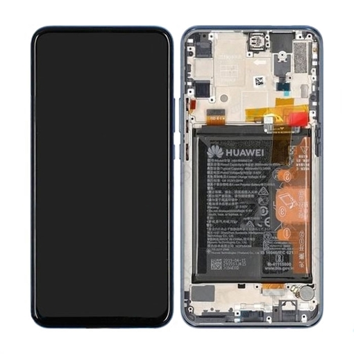 Γνήσια Οθόνη LCD με Μηχανισμό Αφής και Πλαίσιο με Μπαταρία για Huawei P Smart Z (Service Pack) 02352RRF - Χρώμα: Μαύρο