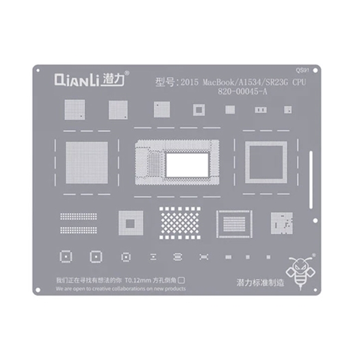 Qianli QS91 Stencil για MacBook 2015 A1534 / SR23G CPU 820-00045-A